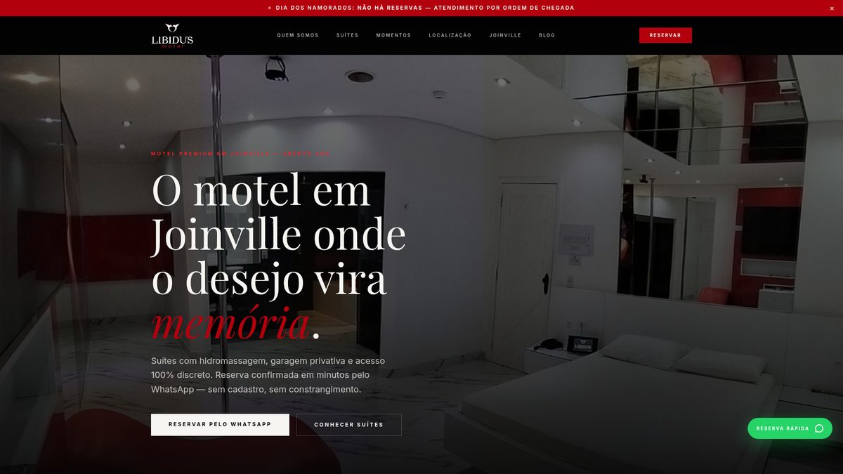 Libidus Motel Libidu's — Case Sites | Dragon Agência