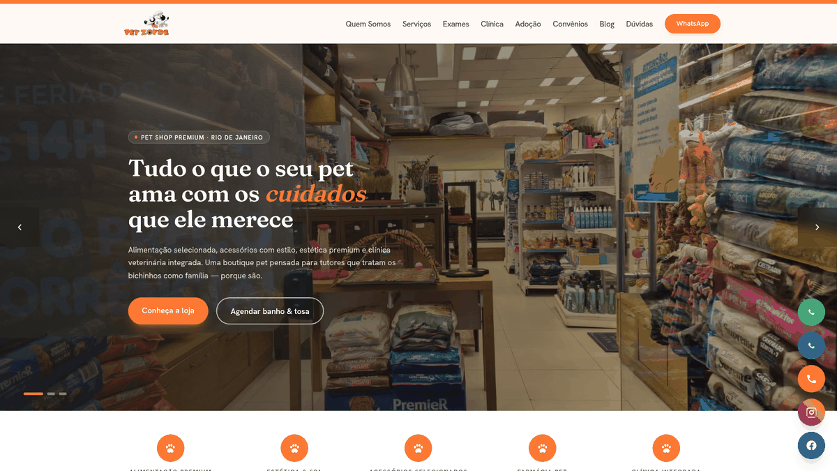 Sitio web de Pet Zoyde desarrollado por Dragon Digital