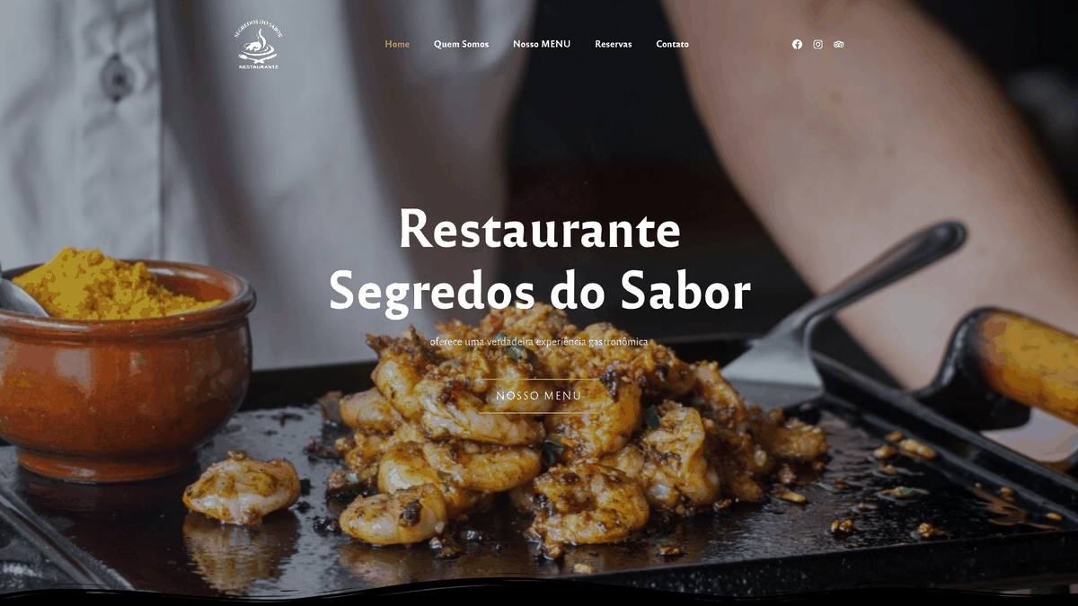 Sitio web de Segredos do Sabor desarrollado por Dragon Digital